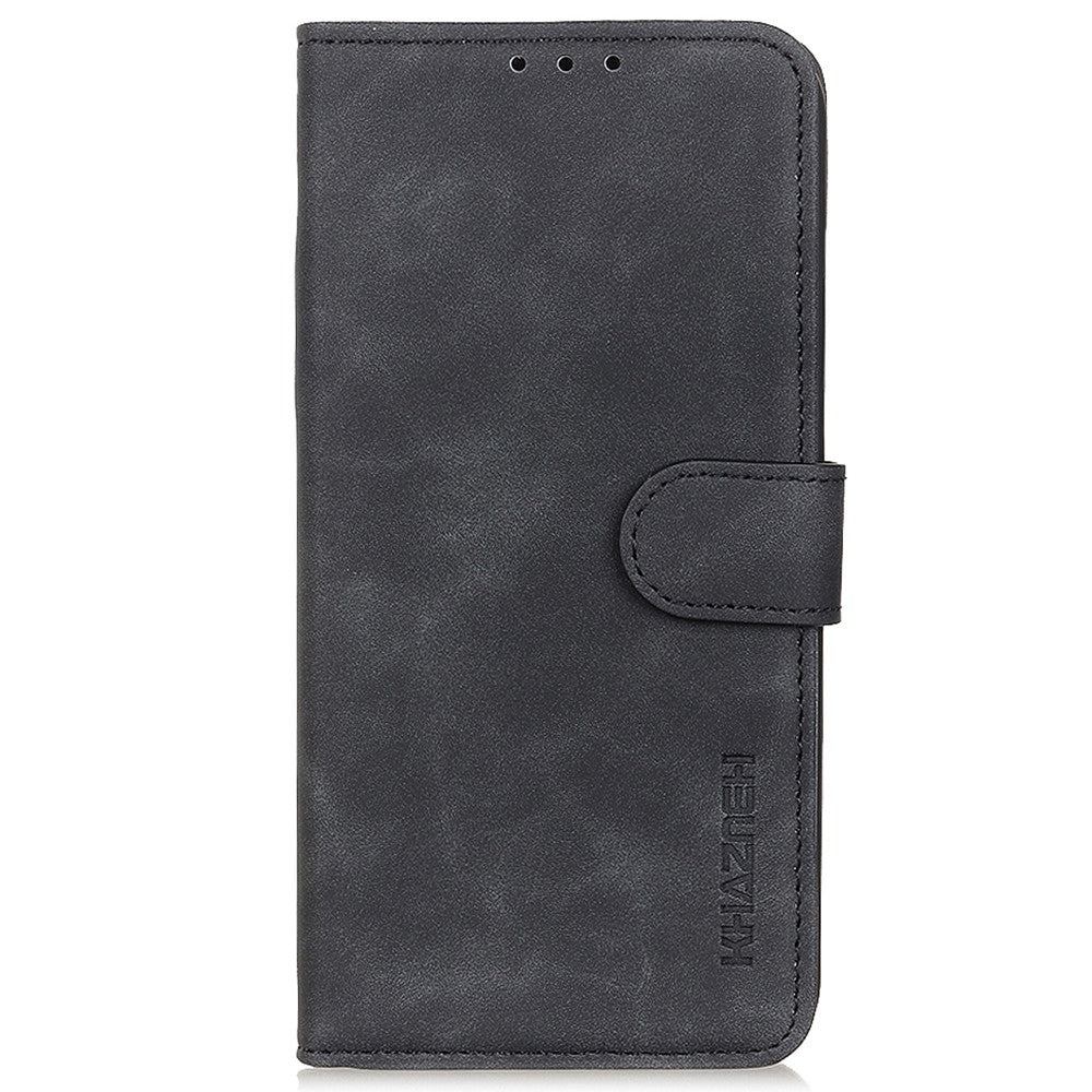 KHAZNEH Läderfodral för OnePlus 12 5G i retrostil, plånboksfodral, folio-fodral