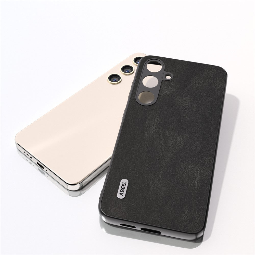 ABEEL For Samsung Galaxy S24+ Case Vintage Style PU Leather Coated PC Phone Cover