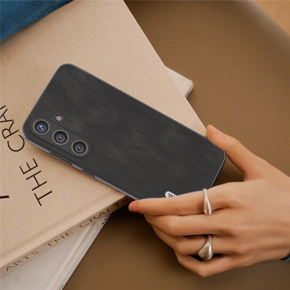 ABEEL For Samsung Galaxy S24+ Case Vintage Style PU Leather Coated PC Phone Cover