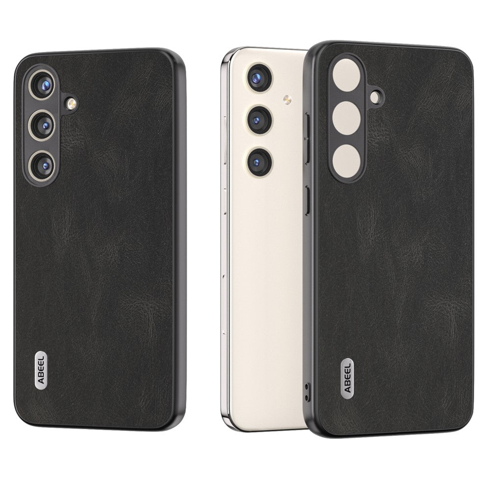 ABEEL For Samsung Galaxy S24+ Case Vintage Style PU Leather Coated PC Phone Cover