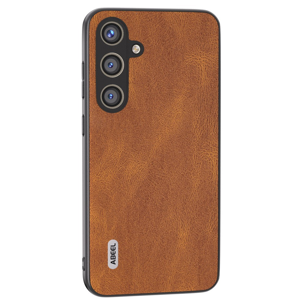 ABEEL For Samsung Galaxy S24+ Case Vintage Style PU Leather Coated PC Phone Cover