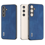 ABEEL til Samsung Galaxy S24 Cover Stødsikkert PU-læder + PC Retro Telefonbeskyttelsescover