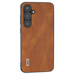 ABEEL til Samsung Galaxy S24 Cover Stødsikkert PU-læder + PC Retro Telefonbeskyttelsescover