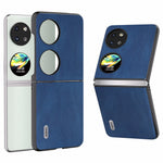 ABEEL För Huawei Pocket 2 Vikbart mobilskal Retro Läder+PC-fodral