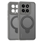 For Xiaomi 14 Pro Magnetic Case PC+TPU Phone Cover Ring Holder Kickstand