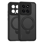 For Xiaomi 14 Pro Magnetic Case PC+TPU Phone Cover Ring Holder Kickstand