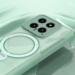 For Xiaomi 14 Pro Magnetic Case PC+TPU Phone Cover Ring Holder Kickstand