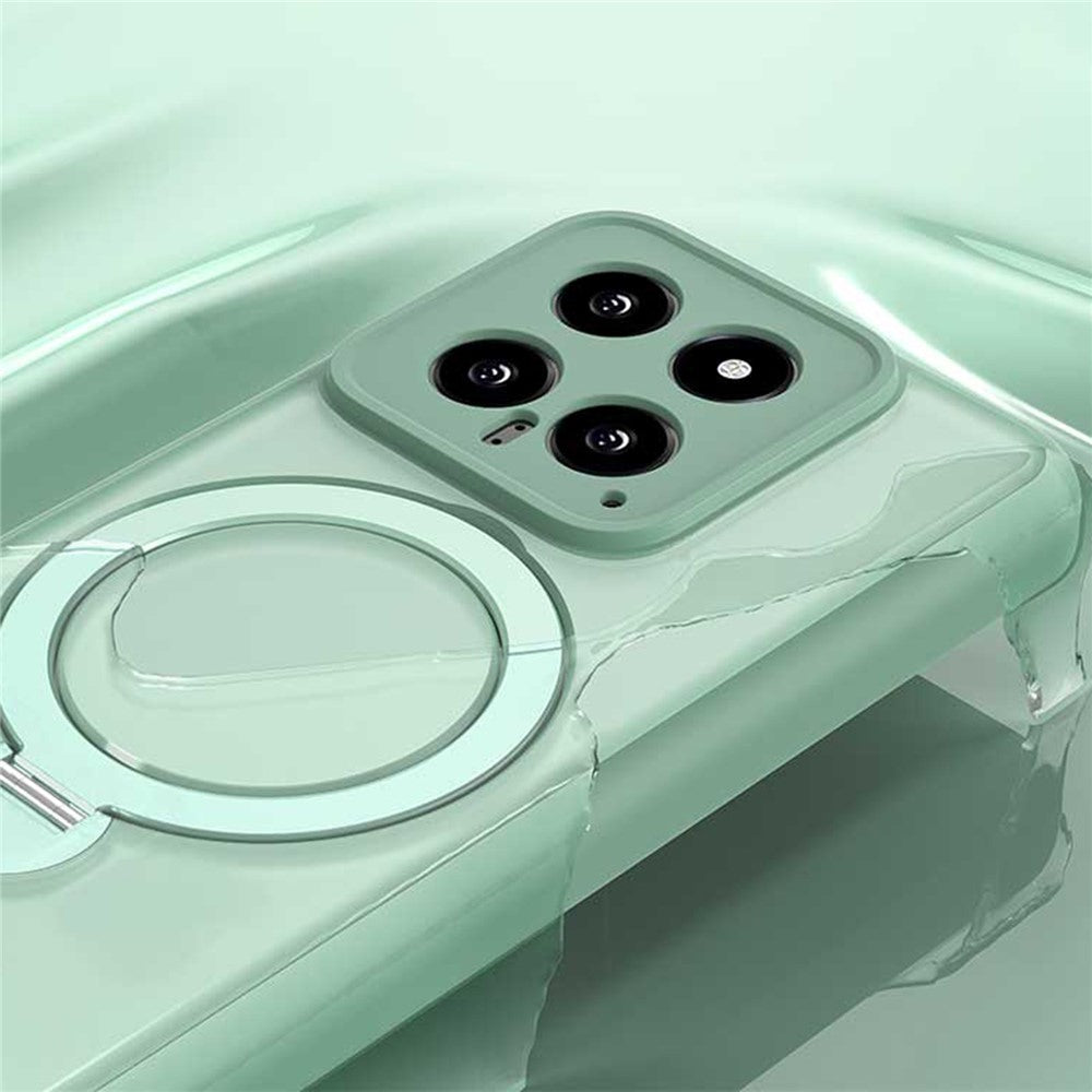For Xiaomi 14 Pro Magnetic Case PC+TPU Phone Cover Ring Holder Kickstand