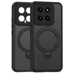 Magnetic Phone Case for Xiaomi 14 Ring Holder Kickstand PC+TPU Cover