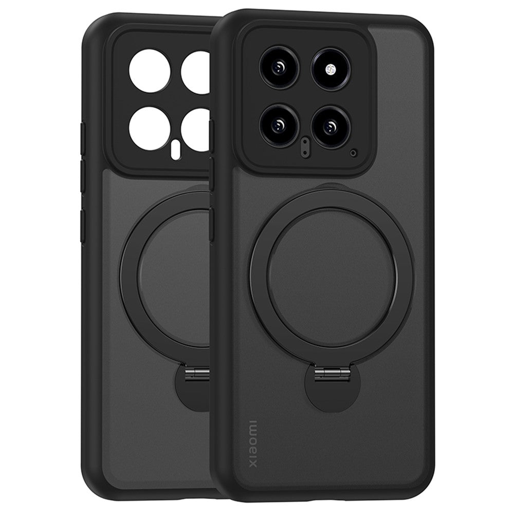 Magnetic Phone Case for Xiaomi 14 Ring Holder Kickstand PC+TPU Cover