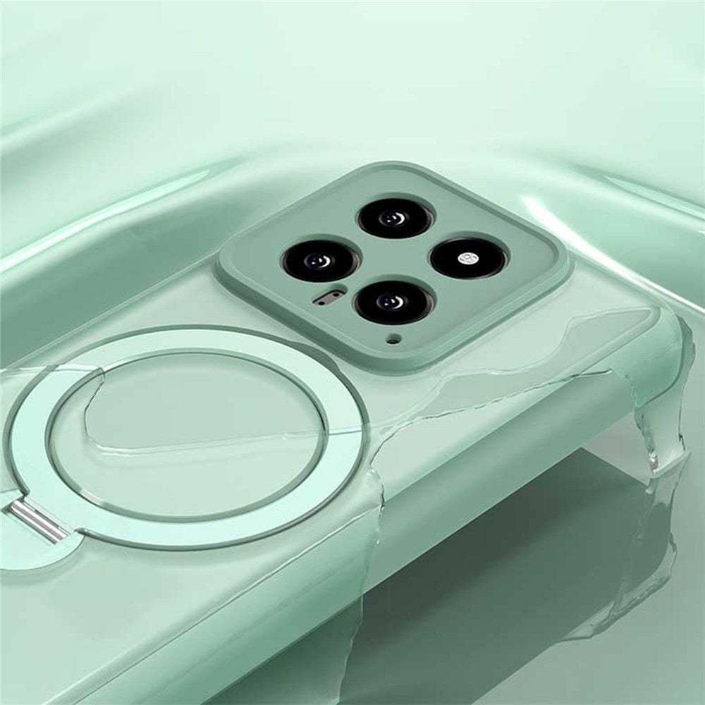 Magnetic Phone Case for Xiaomi 14 Ring Holder Kickstand PC+TPU Cover