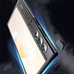 For Honor V Purse Clear Phone Case Electroplating TPU Cover with Glass Lens Protector
