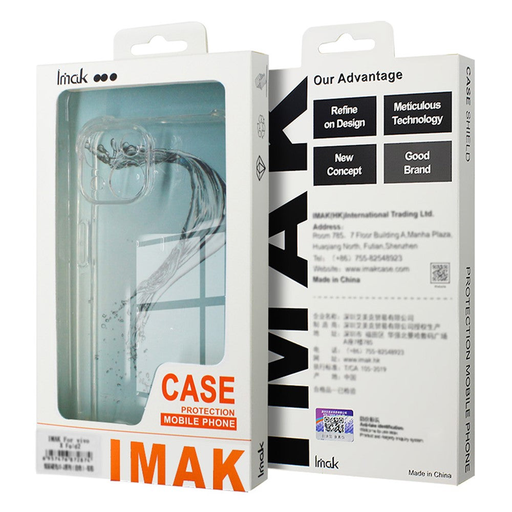 IMAK For OnePlus 12 5G HD Clear Case TPU Phone Back Cover