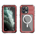 SHELLBOX M Series for iPhone 15 Pro Waterproof Case Compatible with MagSafe Aluminum Alloy IP68 Diving Case