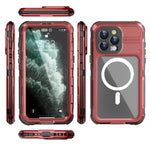 SHELLBOX M Series for iPhone 15 Pro Waterproof Case Compatible with MagSafe Aluminum Alloy IP68 Diving Case