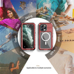 SHELLBOX M Series for iPhone 15 Pro Waterproof Case Compatible with MagSafe Aluminum Alloy IP68 Diving Case
