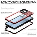 SHELLBOX M Series for iPhone 13 Pro Max 6.7 inch Metal Waterproof Case IP68 Diving Phone Case