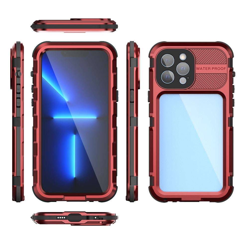 SHELLBOX M Series for iPhone 13 Pro Max 6.7 inch Metal Waterproof Case IP68 Diving Phone Case