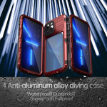 SHELLBOX M Series for iPhone 13 Pro Max 6.7 inch Metal Waterproof Case IP68 Diving Phone Case