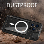 SHELLBOX M Series Metal IP68 Waterproof Case for iPhone 14 Pro Diving Phone Case Compatible with MagSafe