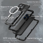 SHELLBOX M Series Metal IP68 Waterproof Case for iPhone 14 Pro Diving Phone Case Compatible with MagSafe