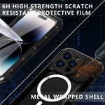 SHELLBOX M Series Metal IP68 Waterproof Case for iPhone 14 Pro Diving Phone Case Compatible with MagSafe