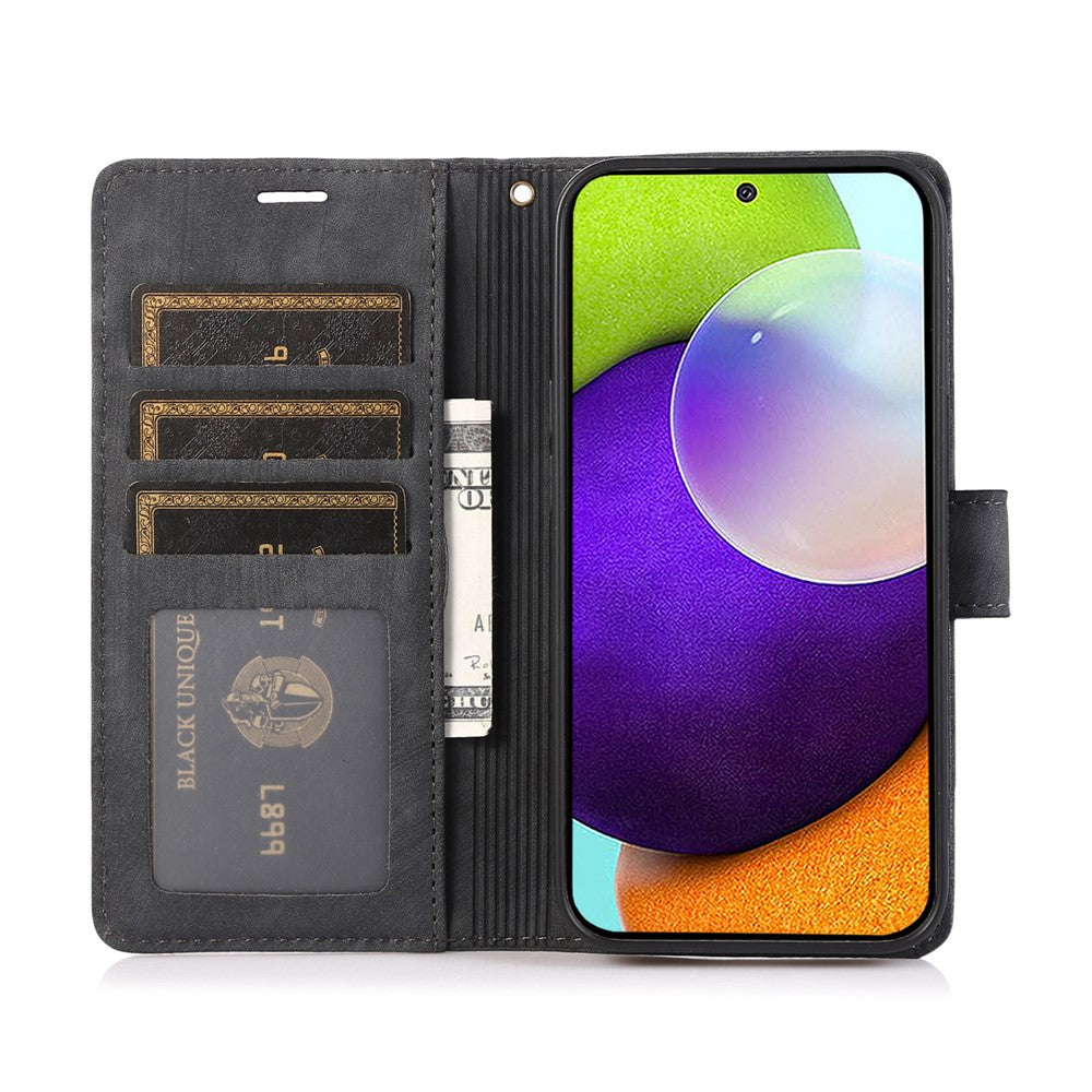 Til Samsung Galaxy A73 5G Etui Pung Læder Cover Orkide Sommerfugl Mønster