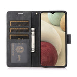 For Samsung Galaxy A04e 4G / F04 4G / M04 4G Leather Wallet Case Orchid Butterfly Pattern