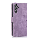 Til Samsung Galaxy A24 4G (162,1 x 77,6 x 8,3 mm) Lædercover Stativ Pung Etui med Rem