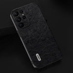 ABEEL Til Samsung Galaxy S24 Ultra Retro Lædercover Litchi Tekstur Bagside