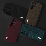 ABEEL Til Samsung Galaxy S24 Ultra Læder Telefon Bagcover Fantasy Litchi Tekstur Cover