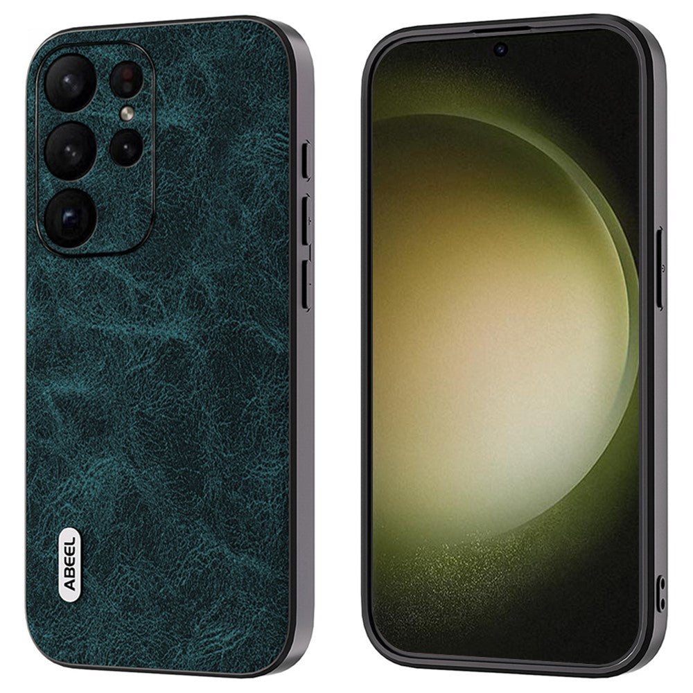 ABEEL Til Samsung Galaxy S24 Ultra Læder Telefon Bagcover Fantasy Litchi Tekstur Cover