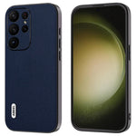 ABEEL Til Samsung Galaxy S24 Ultra Cover Ægte Koskind Litchi Tekstur Bagcover