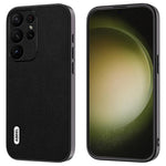 ABEEL Til Samsung Galaxy S24 Ultra Cover Ægte Koskind Litchi Tekstur Bagcover