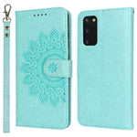 For Samsung Galaxy S20 4G / 5G Cell Phone Case R61 Texture Imprinted Leather Wallet Anti-scratch Cover