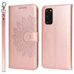 For Samsung Galaxy S20 4G / 5G Cell Phone Case R61 Texture Imprinted Leather Wallet Anti-scratch Cover