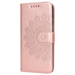 For Samsung Galaxy S21 5G / 4G Cover R61 Texture Leather Stand Shockproof Imprinted Cell Phone Case