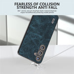 ABEEL For Samsung Galaxy S24+ PU Leather Phone Cover Litchi Texture Protective Case