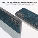 ABEEL For Samsung Galaxy S24+ PU Leather Phone Cover Litchi Texture Protective Case