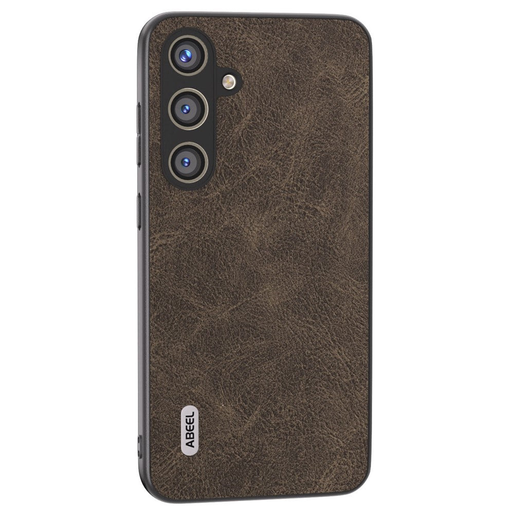 ABEEL For Samsung Galaxy S24+ PU Leather Phone Cover Litchi Texture Protective Case