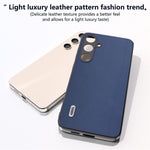 ABEEL For Samsung Galaxy S24 Case Nappa Texture Genuine Cow Leather Phone Cover Non-Slip