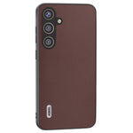 ABEEL For Samsung Galaxy S24 Case Nappa Texture Genuine Cow Leather Phone Cover Non-Slip