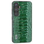 ABEEL Til Samsung Galaxy S24 Telefoncover Ægte Koskind Krokodille Tekstur Cover