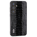 ABEEL Til Samsung Galaxy S24 Telefoncover Ægte Koskind Krokodille Tekstur Cover