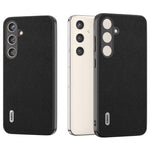 ABEEL For Samsung Galaxy S24+ Slim Shockproof Case Genuine Cow Leather Phone Cover