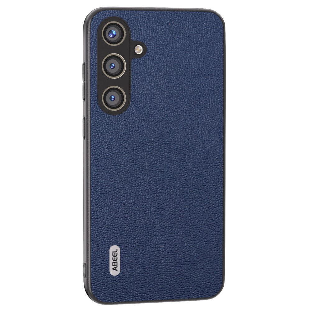 ABEEL For Samsung Galaxy S24+ Slim Shockproof Case Genuine Cow Leather Phone Cover