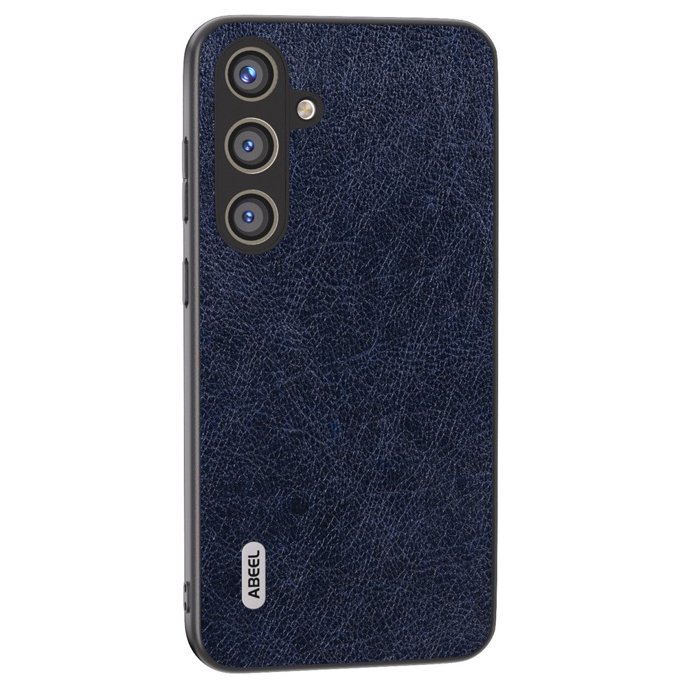 ABEEL For Samsung Galaxy S24+ Litchi-tekstur etui Læderbelagt PC+TPU telefoncover
