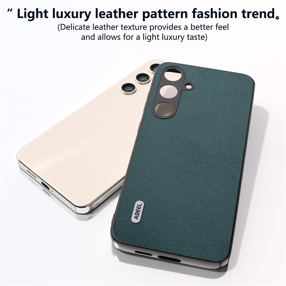 ABEEL Til Samsung Galaxy S24 Beskyttende Bagcover Litchi Tekstur Telefoncover