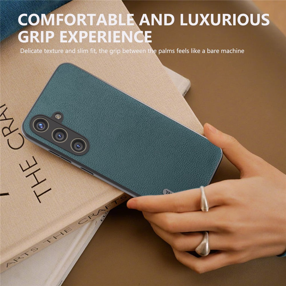 ABEEL Til Samsung Galaxy S24 Beskyttende Bagcover Litchi Tekstur Telefoncover