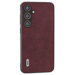 ABEEL For Samsung Galaxy S24 Litchi Texture Phone Case PU Leather+PC+TPU Anti-Scratch Cover